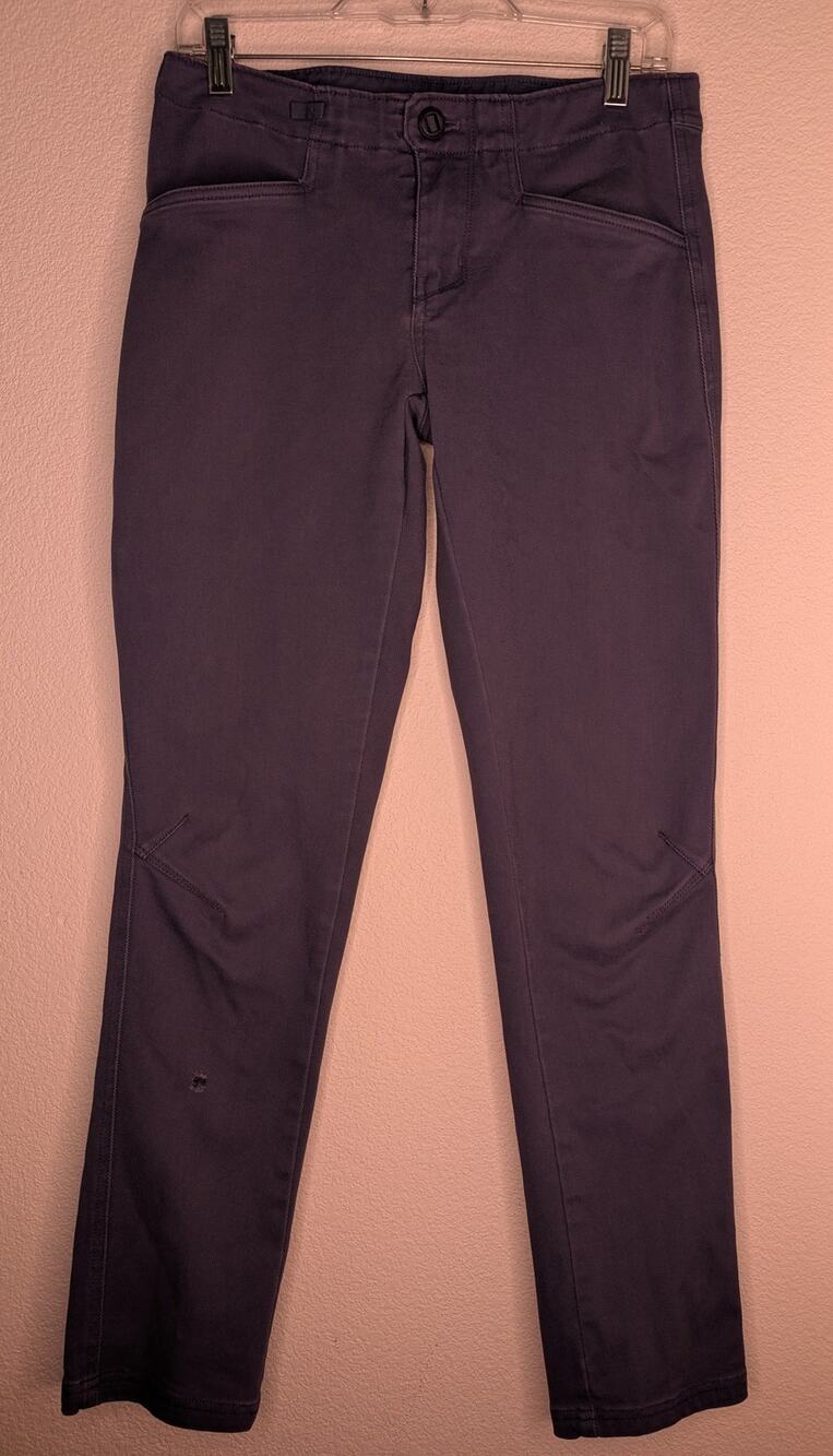 Patagonia Women Blue Soft Stretch Cotton Cargo Pants 6 *READ